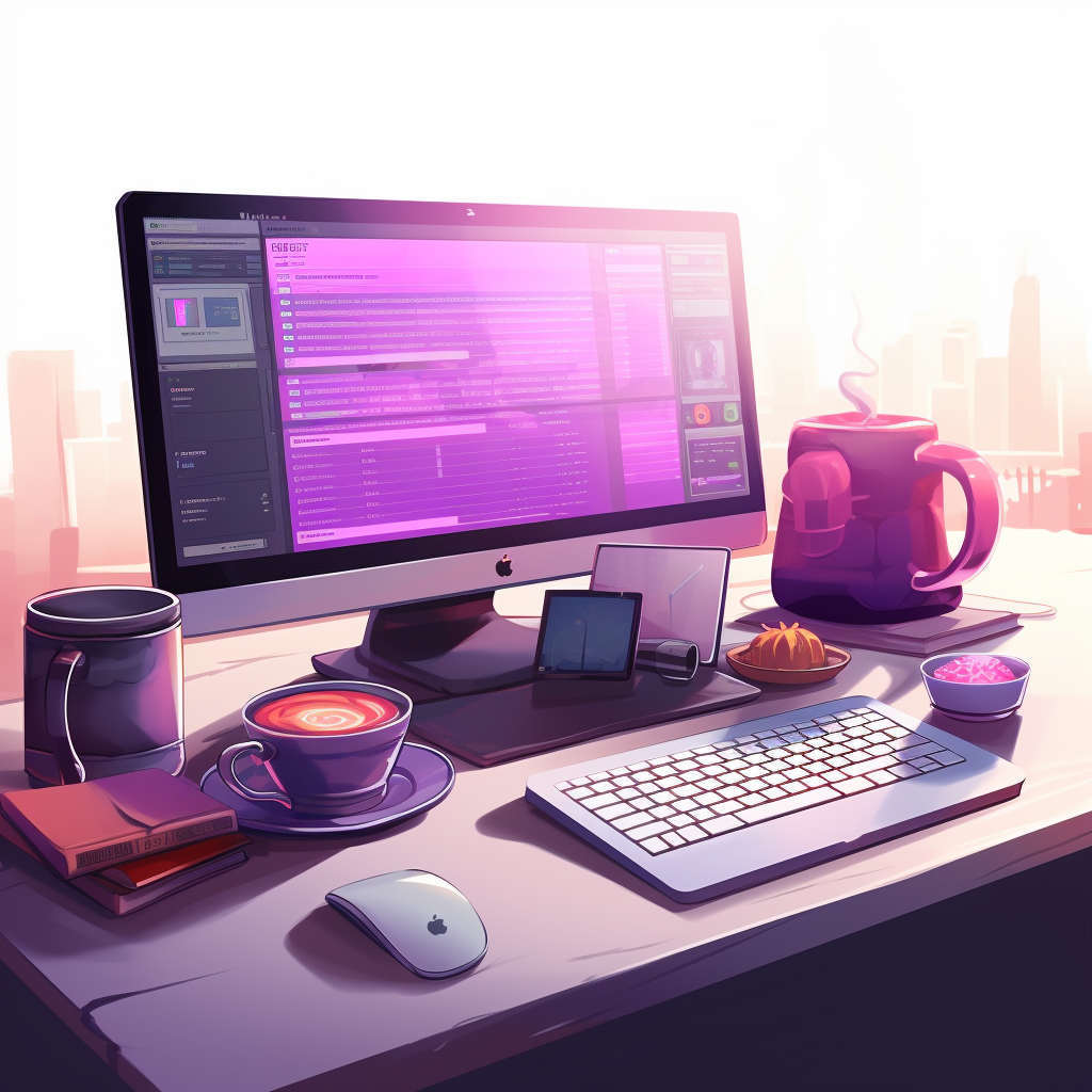 Illustration of a developer at work